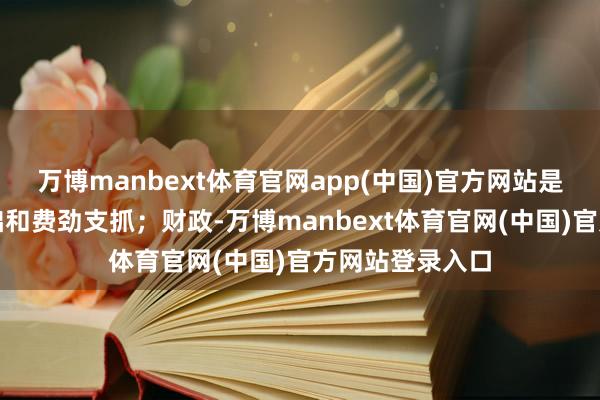 万博manbext体育官网app(中国)官方网站是国度处分的基础和费劲支抓；财政-万博manbext体育官网(中国)官方网站登录入口