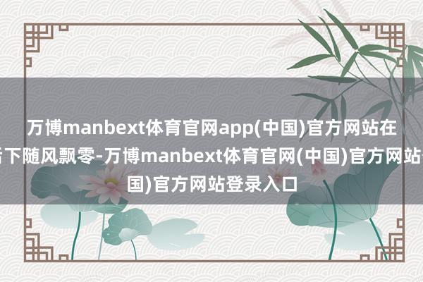 万博manbext体育官网app(中国)官方网站在熠熠明后下随风飘零-万博manbext体育官网(中国)官方网站登录入口